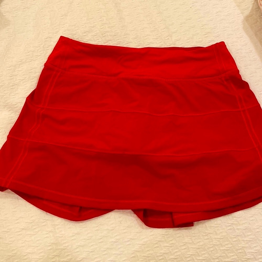 Lululemon red Pace Rival skirt